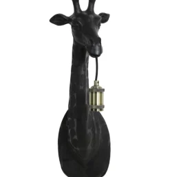Wandlamp Giraffe zwart