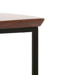 Zuil Quenza hout bruin